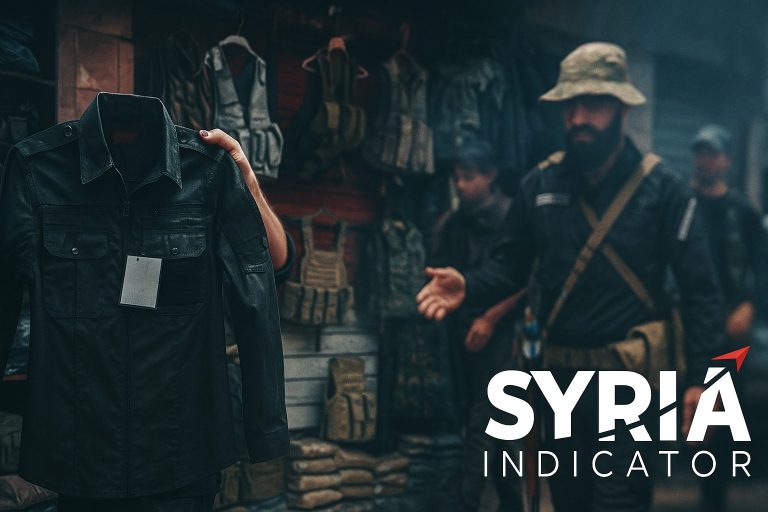 Researchers confirmed the scale of the phenomenon through 13 identified stores and tailoring workshops in Damascus alone and through interviews with 18 sources—traders, shop owners, victims, and both civilian and military officials.